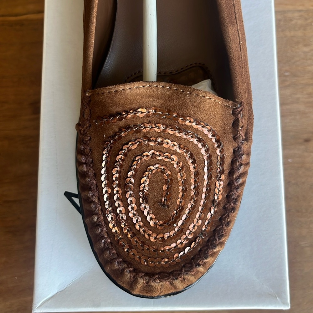 Vintage Suede Markon brown flats